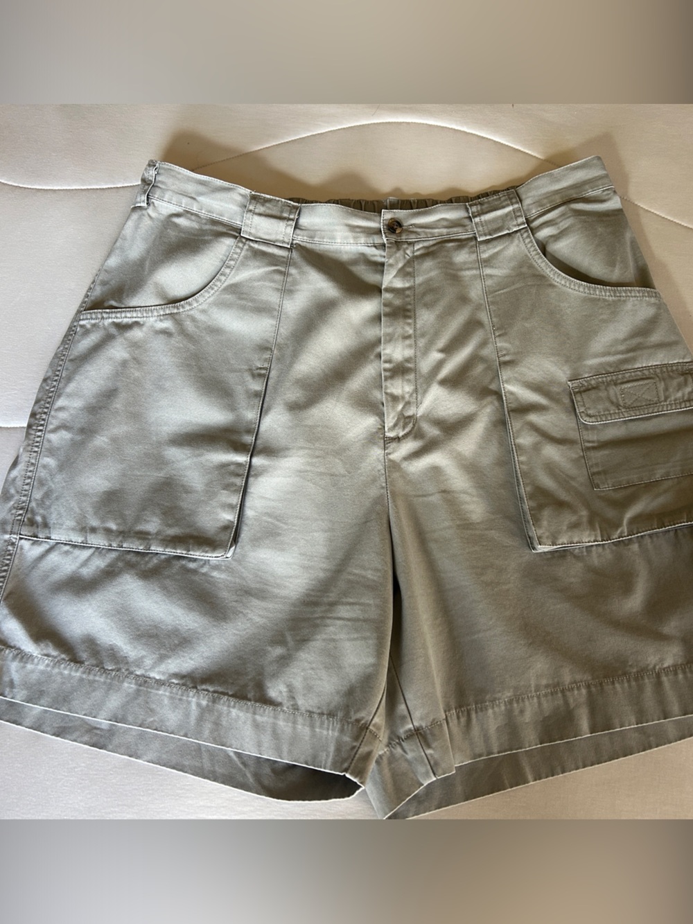 Eddie Bauer Olive Green Cargo Shorts